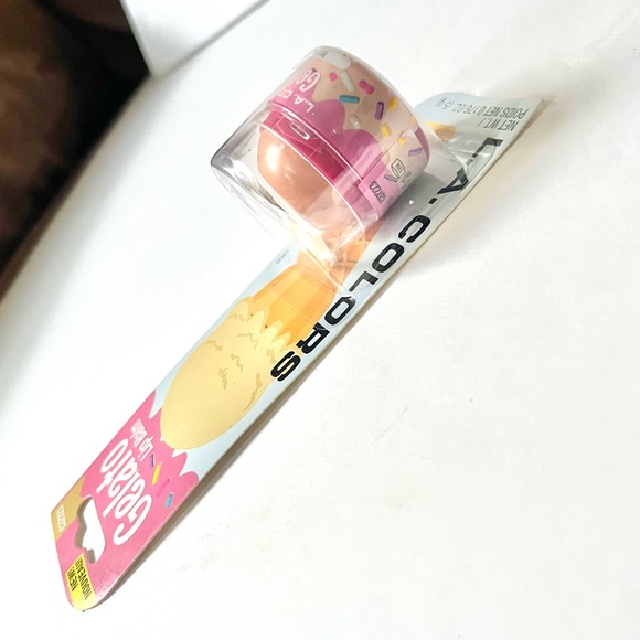 (women) 🏷️ kawaii strawberry & vanilla gelato lip balm lip gloss set of 2 - Picture 15 of 16